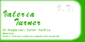 valeria turner business card